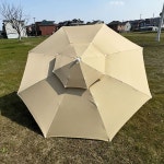 카페 풀빌라 테라스 이중지붕 대형 팔각 파라솔