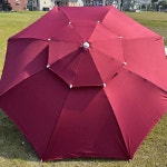 카페 풀빌라 테라스 이중지붕 대형 팔각 파라솔