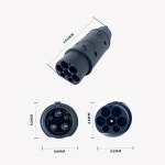 EV 어댑터 IEC 62196-2 타입 2 타입 1 로 변환 전기 자동차 충전용 J1772