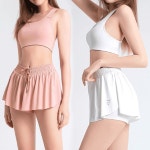 엔젤 프릴 크롭티 필라테스 요가복