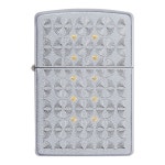 신명글로빅스 ZIPPO 지포 라이터 기념일 신년 새해 선물 49570 SATIN CHROME AUTO TWO TONE ZPK2MA003