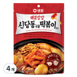 동방푸드마스타 샘표 샘표 매콤칼칼 신당동 국물 떡볶이 양념 180g 4개