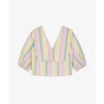 GANNI 스트라이프 코튼 셔츠 F7767