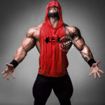 모자 착용하고 아름다운 땀 조끼 깊은 파기 어깨 노동자 슈퍼맨 배트맨 힙합