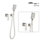 필로토 더죤테크 그라치아벽매립샤워1303 니켈 수전 토수구미포함