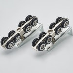 냉간 압연 강철 슬라이딩 목재 도어 옷장 하드웨어 키트 롤러 행거 세트