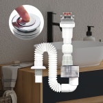 Z팝업아이트랩일체형 원터치 하수구 배수관 세면대