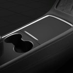 아톰 아톰 ATOM 테슬라 모델 3 Y용 센터 콘솔 랩 키트 장식 액세서리 ABS 탄소 섬유 커버 내부 매트 매트