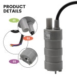 캠핑 정원용 워터 펌프 DC 수중 펌프 미니 펌프 모터 샤프트 견고한 1 5M 케이블 ABS 구리 DC 12V 600LH