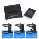 1PC 10X 금속 접이식 광학 돋보기 데스크탑 LED 조명 스케일 3 스타일 측정 도구