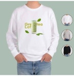 기모맨투맨 카페메뉴 녹차라떼 음료 디자인 WFG2FTI