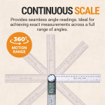 목공 측정 도구에 적합한 1 PC 2 in 디지털 각도 감지기 스케일 고정밀 다기능