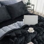 블랙 빌리 극세사 슈퍼싱글 차렵 이불 패드세트