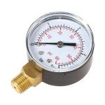 NPT 50MM 압력계 0~60PSI 0~4BAR 풀 필터 수압 게이지