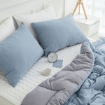 블루 딥슬립 슈퍼싱글 차렵 이불 패드세트