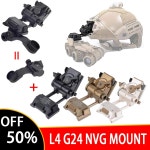 전술 금속 Wilcox L4g24 L4 G24 NVG 마운트 나이트 비전 고글 J 암 빠른 OPS 헬멧 브래킷 PVS15 PVS18 GPNVG18