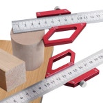 목공 강철 눈금자 위치 지정 블록 센터 파인더 45 60 90도 각도 스크라이버 라인 마킹 게이지 로케이터