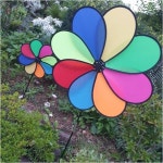 정원 스피너 대형 바람개비 플라워 레인보우 풍차