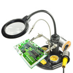 PCB 거치대 용접 납땜 돋보기 유연한 금속 암 용접 스테이션 데스크탑 확대 도구