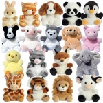 미니펫인형 20종 미요니 강아지 고양이 펭귄 토끼 개구리 송아지 오리 병아리 판다 돼지 여우 양 동물 애착 인형 미니펫-보더콜리 1개