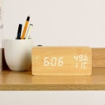 탁상시계 LED 무소음알람 자명종 미니전자 탁자디지털 온습도시계