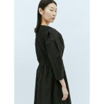 GANNI 가니 24 S S 가니 OPENNECK SMOCK 미디 드레스 099 B0111064589