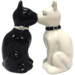 Feline Spicey Cats Salt Pepper Shaker 세트 by Pacific Trading
