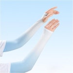 리빙듀오 그라데이션 썬블락 팔토시 1쌍 등산 여름 손가락 팔토 핑크베이지 194