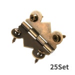 25Set 4 구멍 나비 경첩 골동품 청동 캐비닛 서랍 보석 나무 상자 와인 케이스 장식 가구