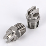 고압 스테인레스 스틸 1 4 npt 산업용 vee 제트 워터 스프레이 노즐 플랫 팬