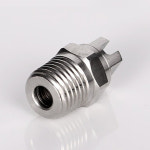 고압 스테인레스 스틸 1 4 npt 산업용 vee 제트 워터 스프레이 노즐 플랫 팬