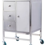 카트 실 헤어샵 웨건 2단 병원 왜건 카트 드레싱카 스텐 이동식 1 단발 스테인리스