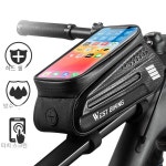 자전거 악세서리 WEST BIKING-자전거 가방 7 0 휴대폰 폰 방수 전면 프레임 사이클링 민감한 터치 스