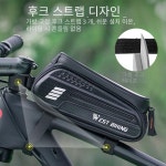 자전거 악세서리 WEST BIKING-자전거 가방 7 0 휴대폰 폰 방수 전면 프레임 사이클링 민감한 터치 스