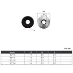 A2 스테인레스 스틸 복합 방수 와셔 EPDM 미끄럼 방지 가스켓 드릴링 테일 태핑 나사