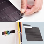 조각 고무 자석판 75x15mm 자석 고무판 홍보물 부착 75 x 20P