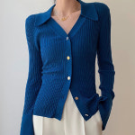 여자 데일리 청바지 코디 슬림 카라 가디건 니트 티