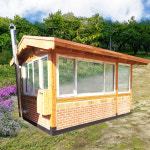 이동식주택 세컨하우스 황토방 찜질방 농막 컨테이너 한옥 주택 원두막 3 5 구들장 원두막 정자3 5