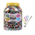 칼라스토리 컬러스토리 디폼블럭 19색 6500p세트 도안 고리 랜덤발송 혼합색상 4개 1개