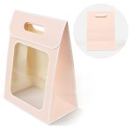 투명창 선물백 소-핑크 선물 손잡이 상자 쇼핑백 소 -