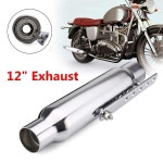 오토바이 배기 머플러 레트로 빈티지 클래식 전기 도금 Escap Moto for Cafe Racer Bobber Chopper Custom