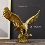 북유럽 미국 황금 독수리 동상 예술 동물 컬렉션 홈 오피스 데스크탑 풍수 Eagle L