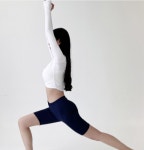 블루모드 피턴진 여자기본요가스포츠레깅스레쉬가드4부 ALL4042