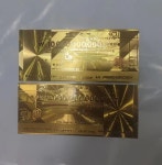 금지폐 가짜 지폐 금박 원 플라스틱 기념 달러 유로 동전 소품 컬렉션 선물 가짜 돈 04 2PCS 10000000000