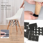 테이블 다리 보호대 긁힘 방지 패드 고무 미끄럼 의자 무음 스티커 가구 액세서리