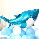 파티풍선 상어 돌고래 바다 포인트 풍선 화려한 파티장
