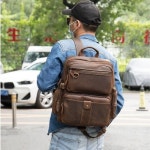 남성 백팩 가방 빈티지 가죽 큰용량 여행용 비지니스 MF5