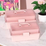 보관함 미술도구 붓 물감 박스 화구함 정리함 스몰핑크 8052
