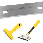 바닥 삽 스크레이퍼 블레이드 교체 정제 얼룩 제거 세라믹 금속 청소 도구 100x18mm 액세서리 10