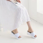 기본 미들굽 웨지 슬리퍼 간호사 뮬